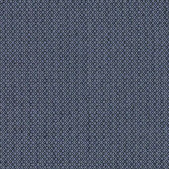 Kvadrat Fiord fabric sample, cool gray-blue, dense circular grid pattern, matte texture, woven construction, Lapalma collaboration textile.